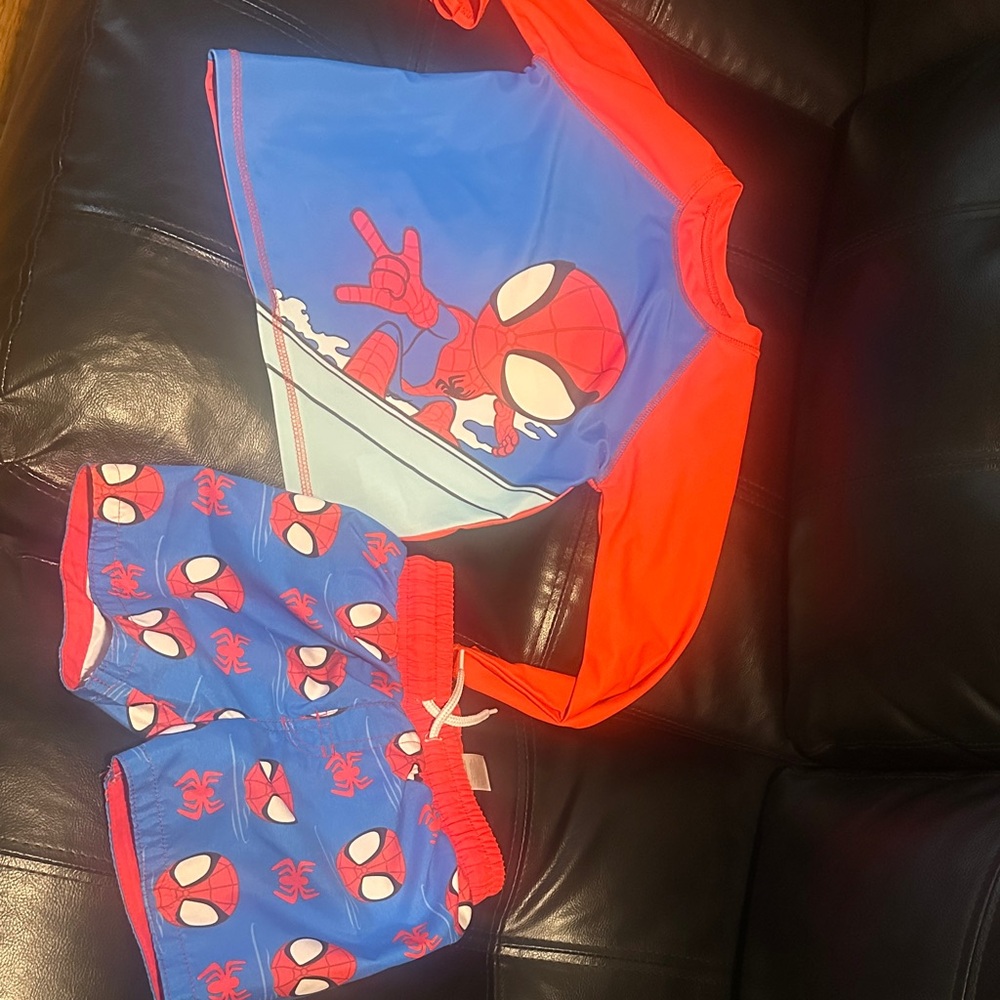 Marvel Red and White Kids Swimwear
